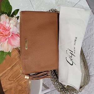 GiGi New York Uber Cognac Clutch